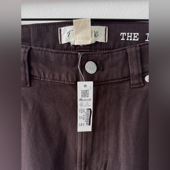 Madewell "The All Day 1991 Straight Pant" Dark Carob - Picture 7 of 7